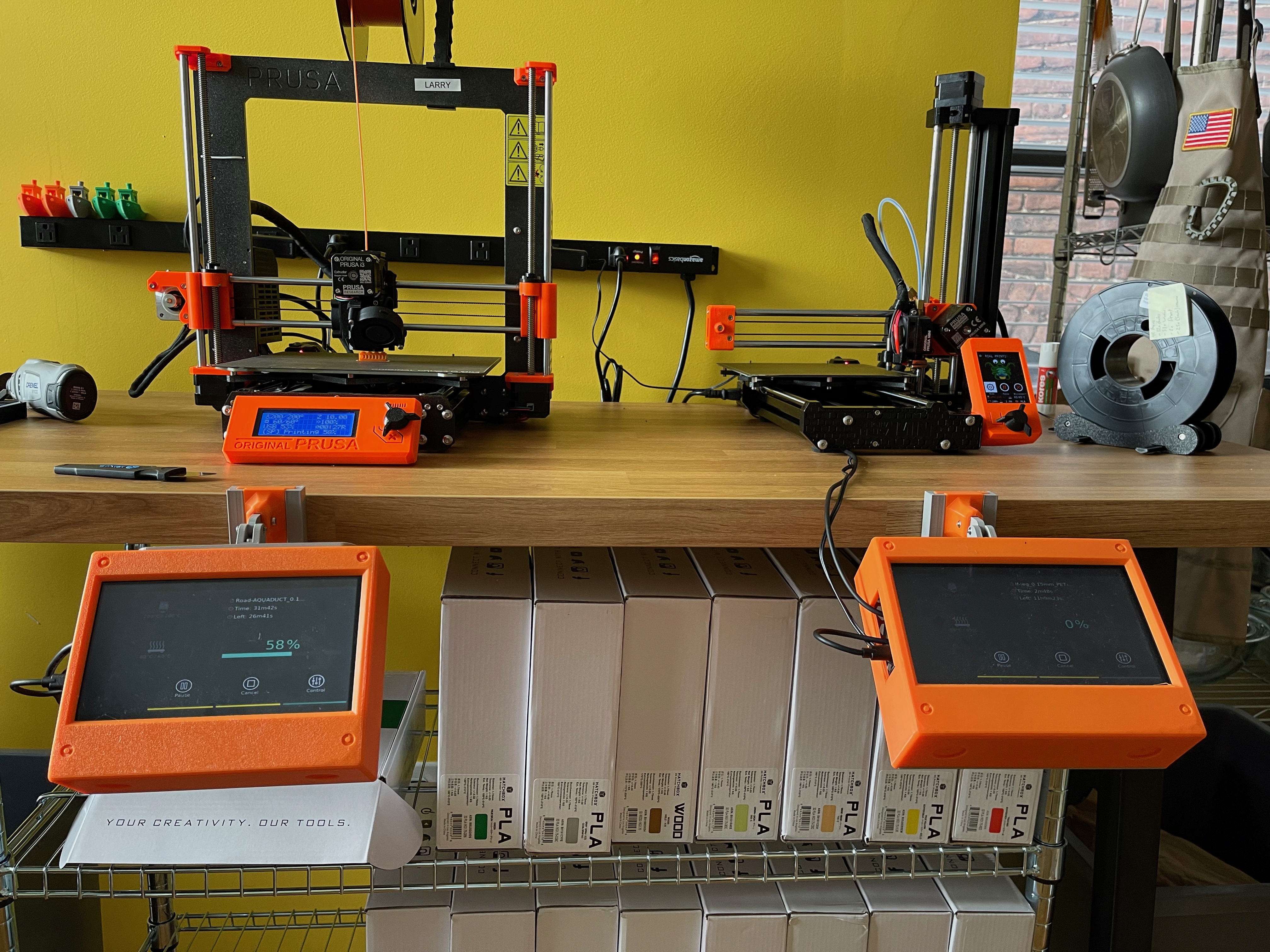 Modular Mounts System For 7 in LCD Octoprint Screen