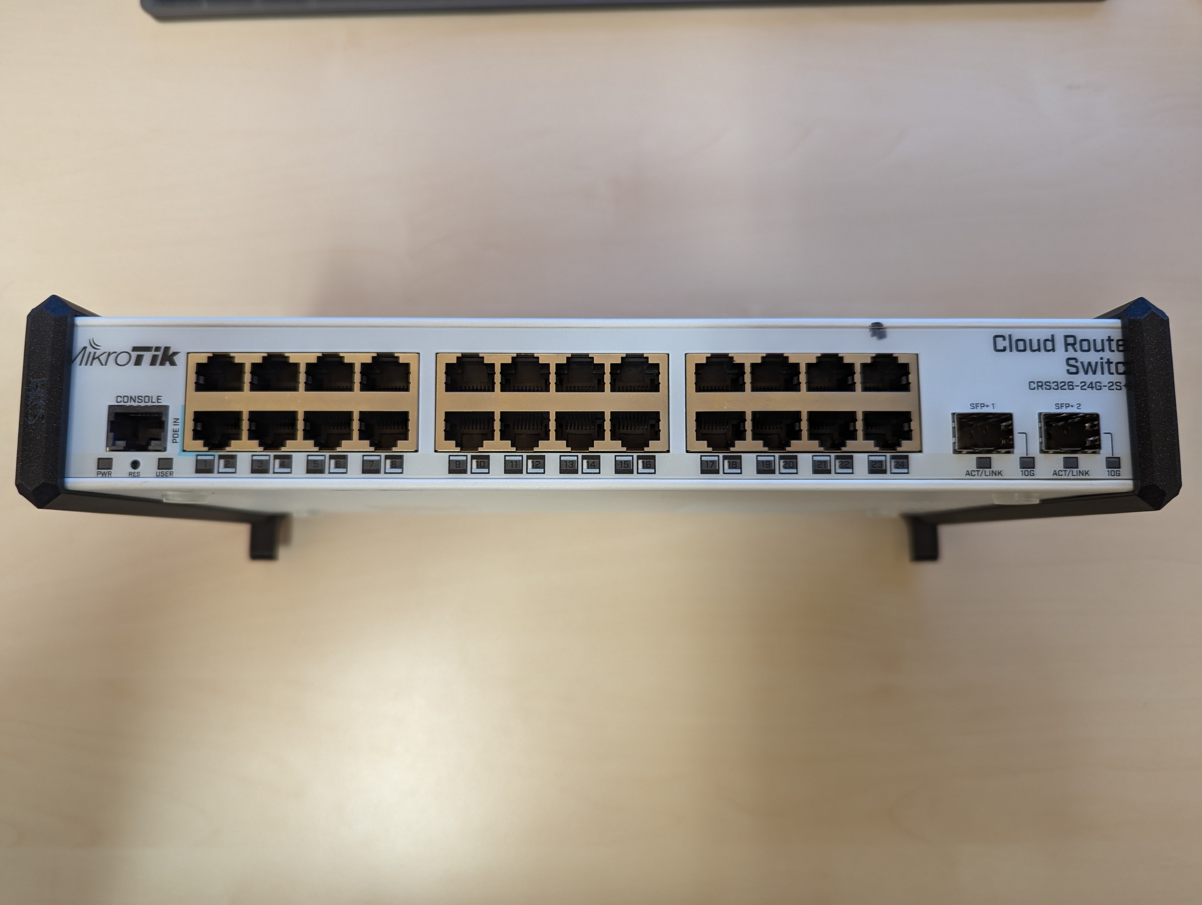 DIN-Rail Mount for Mikrotik CRS326 (v2)