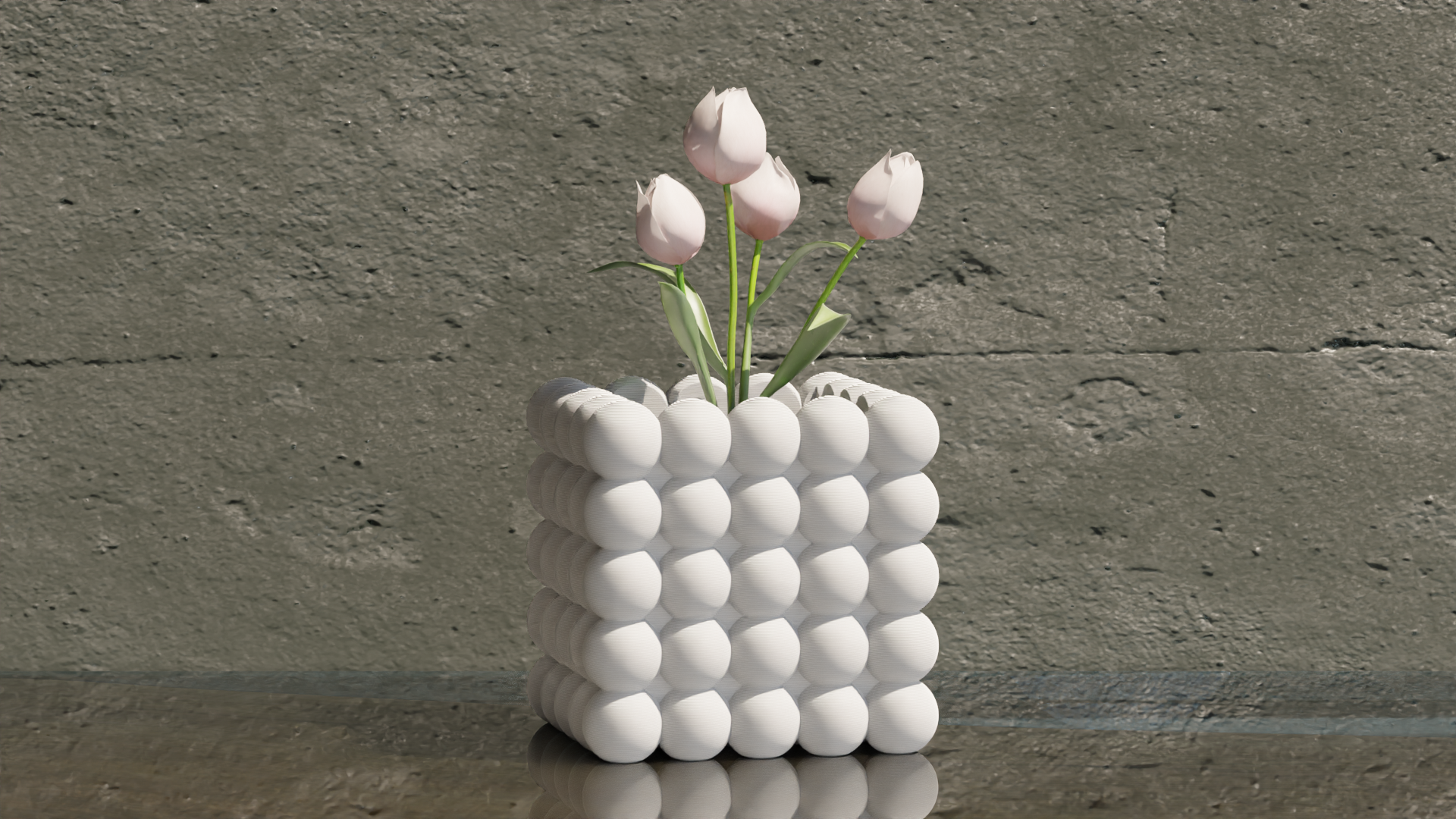 Bubble 5x5 Vase - Home Decoration (Pot Plant)