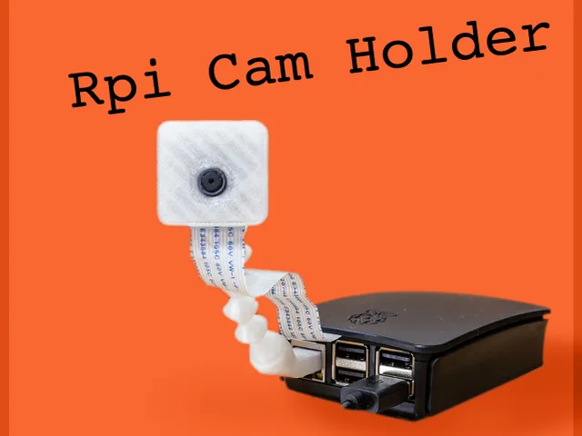 Articulated Rpi Camera v2 Holder with Snapfit Spherical Joints