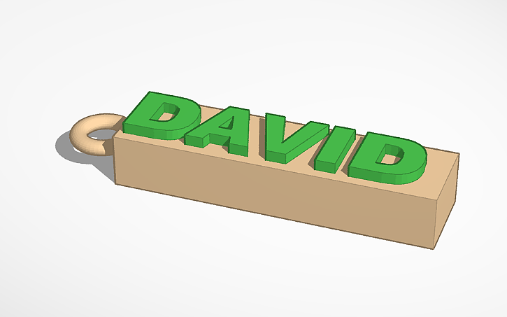 "David" Name tag