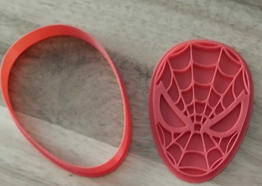 Cortador galleta Mascara spiderman