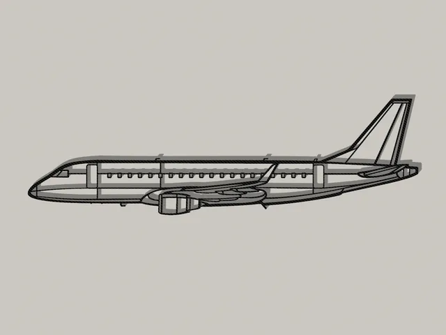Embraer 175 Airplane Wall Art