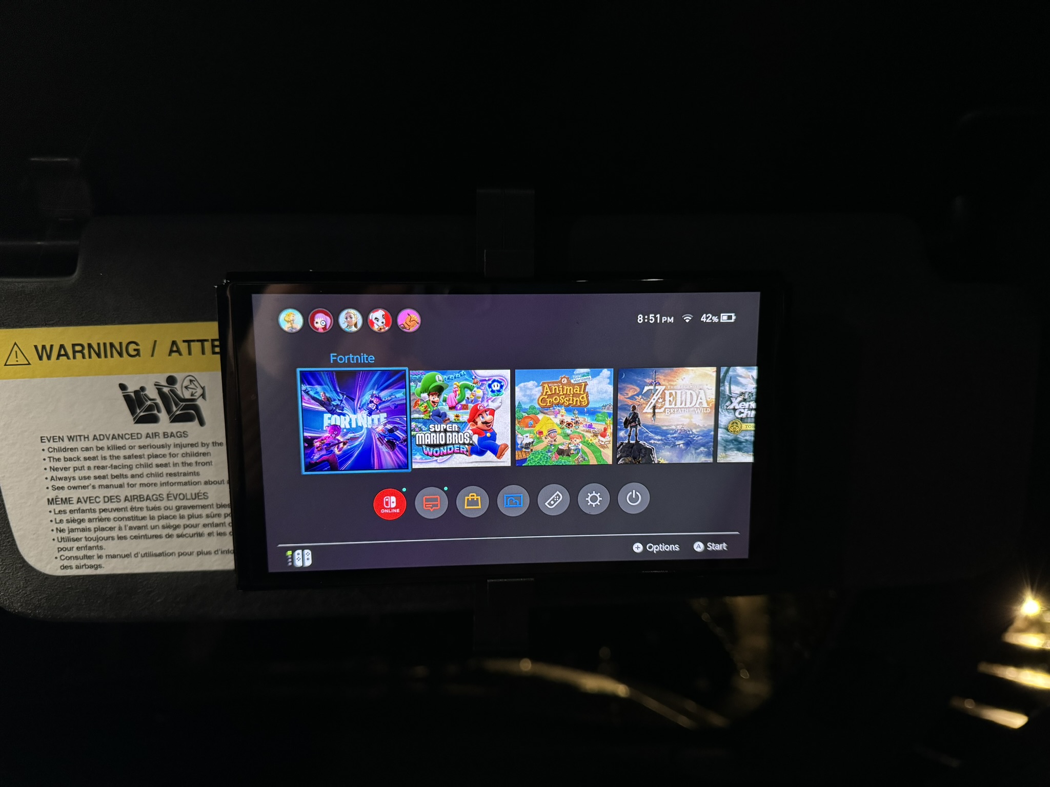 Car Visor Nintendo Switch Holder V1
