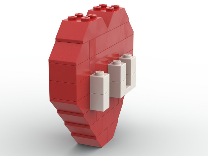 Lego Heart I Love U by Basilomo | Download free STL model | Printables.com