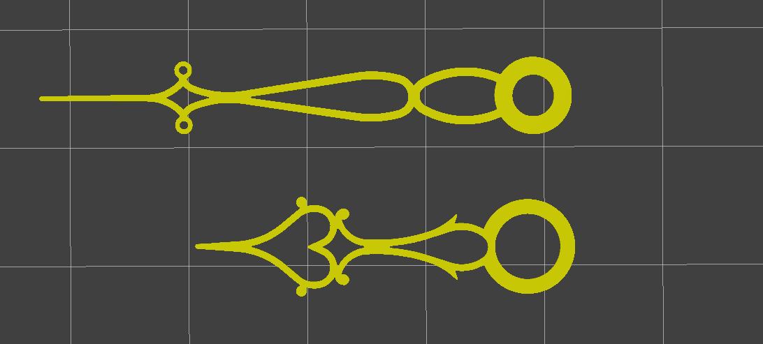 Clock hand collection