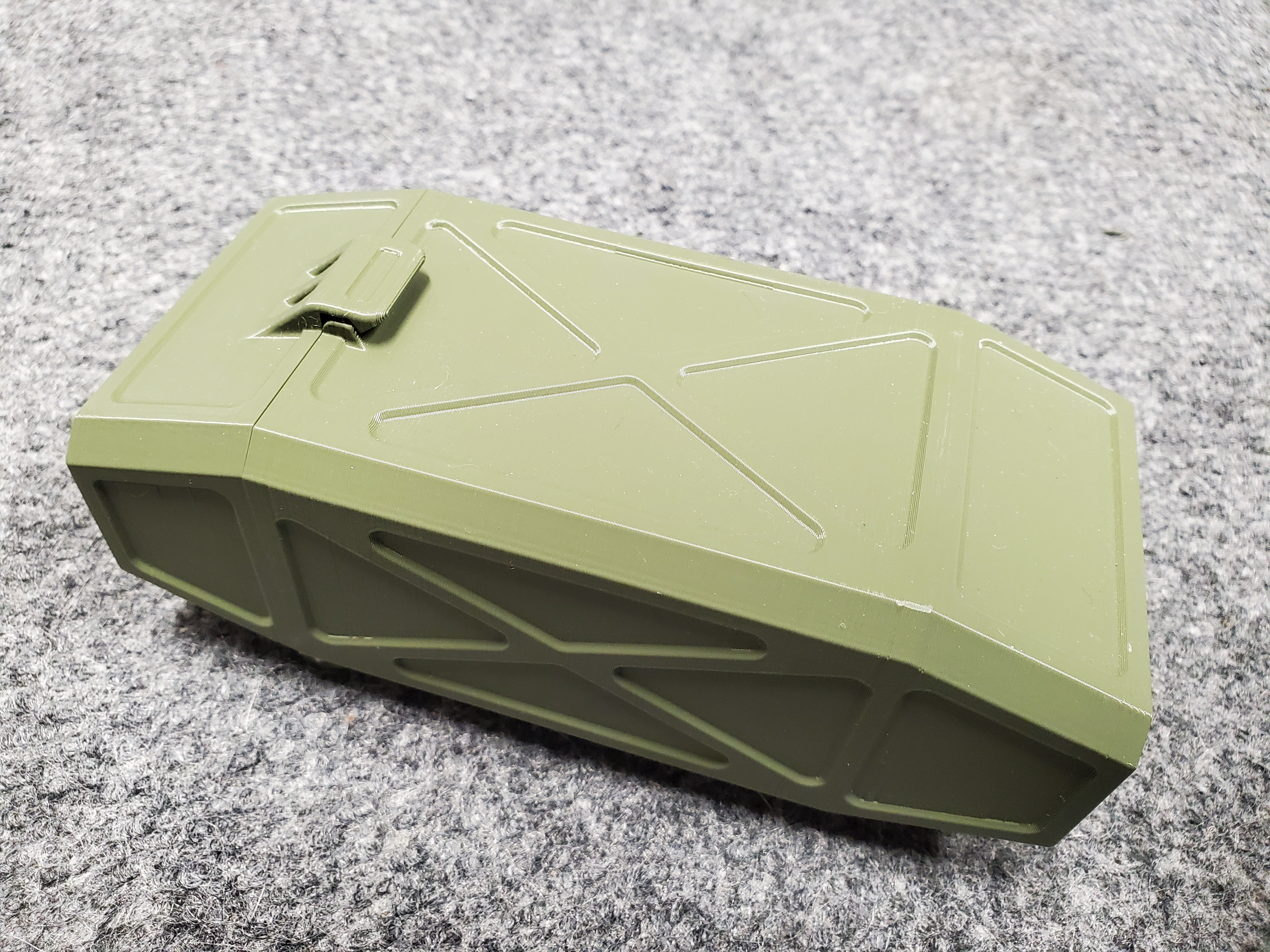 Case with snap lid and belt loop