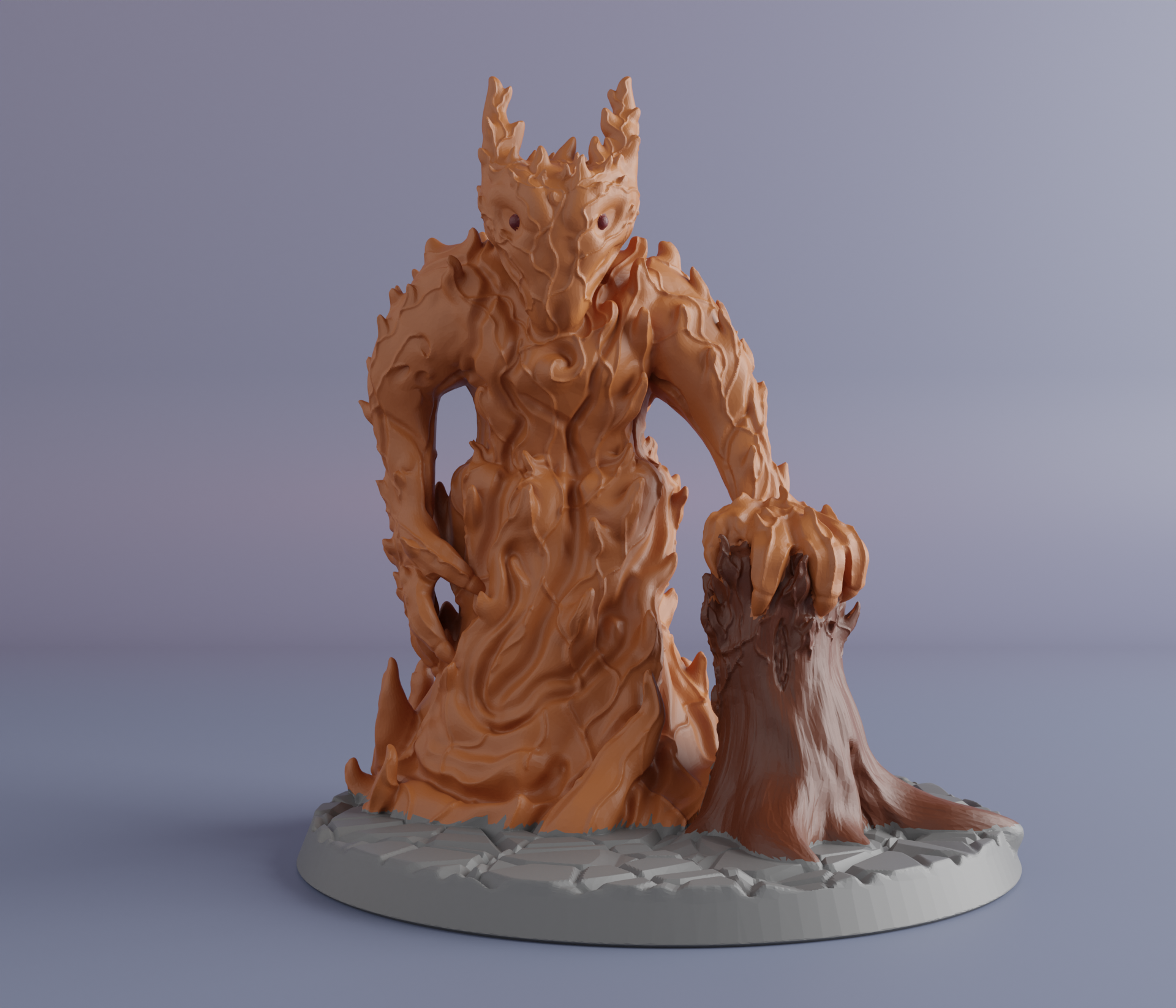 Fire Elemental - D&D Miniature (Supportless/FDM Friendly)
