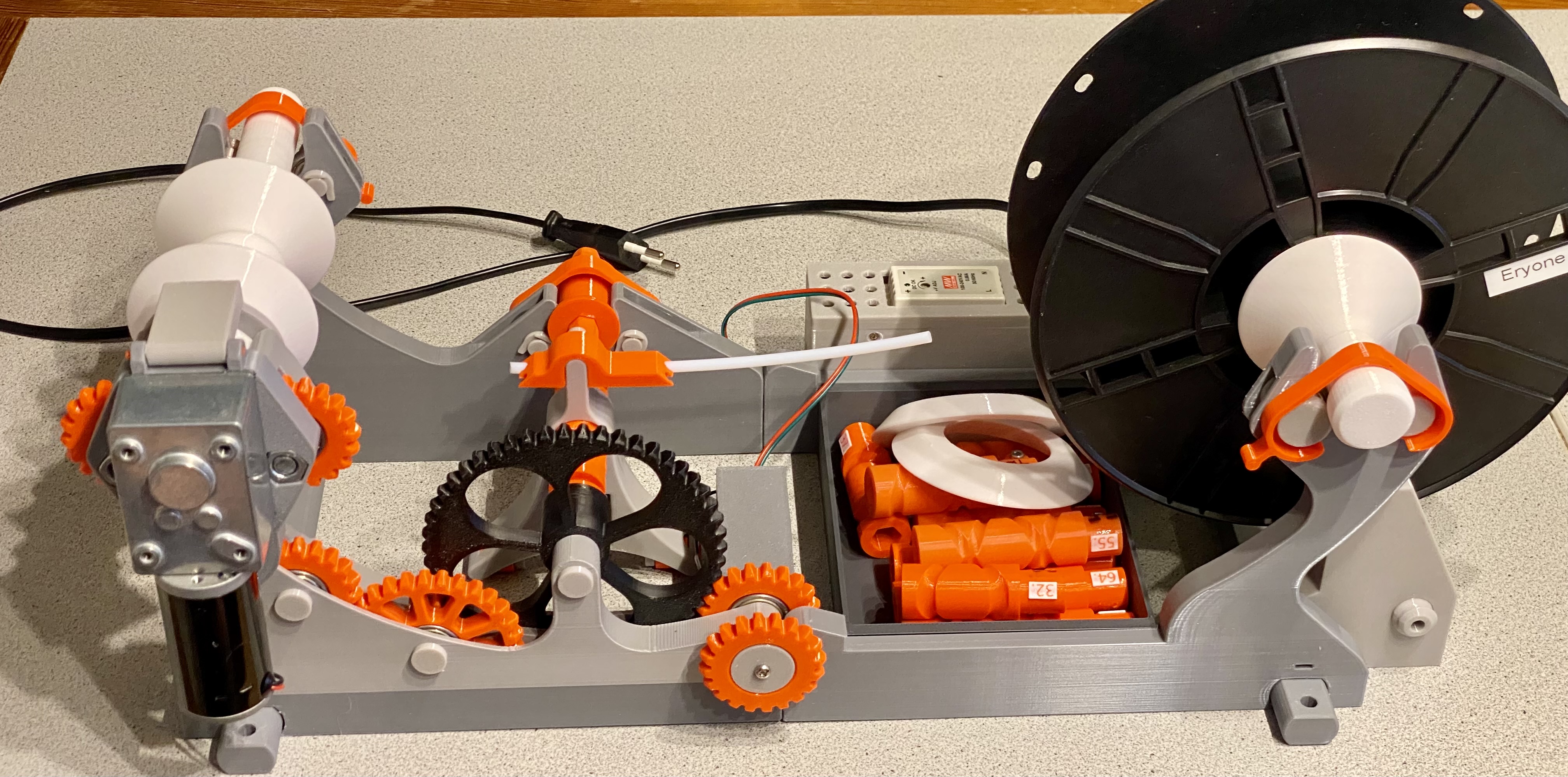 Remodel of Pastamatic - Filament Spool Winder for Bambu Lab and Others