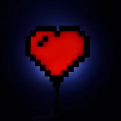 Heart-shaped lamp 8 pixels (lightbox)