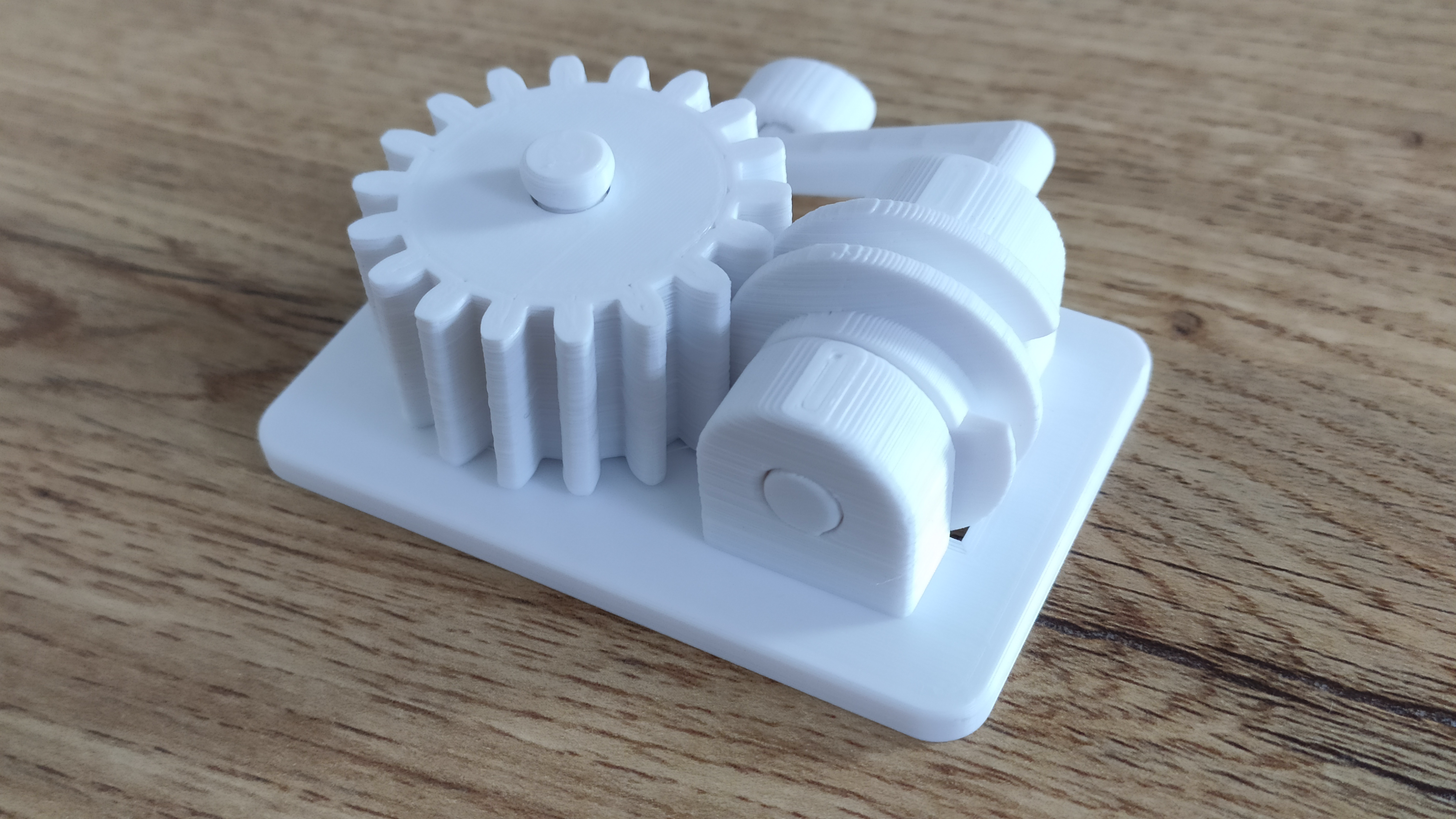 Worm Gear Drive - Print In Place Test