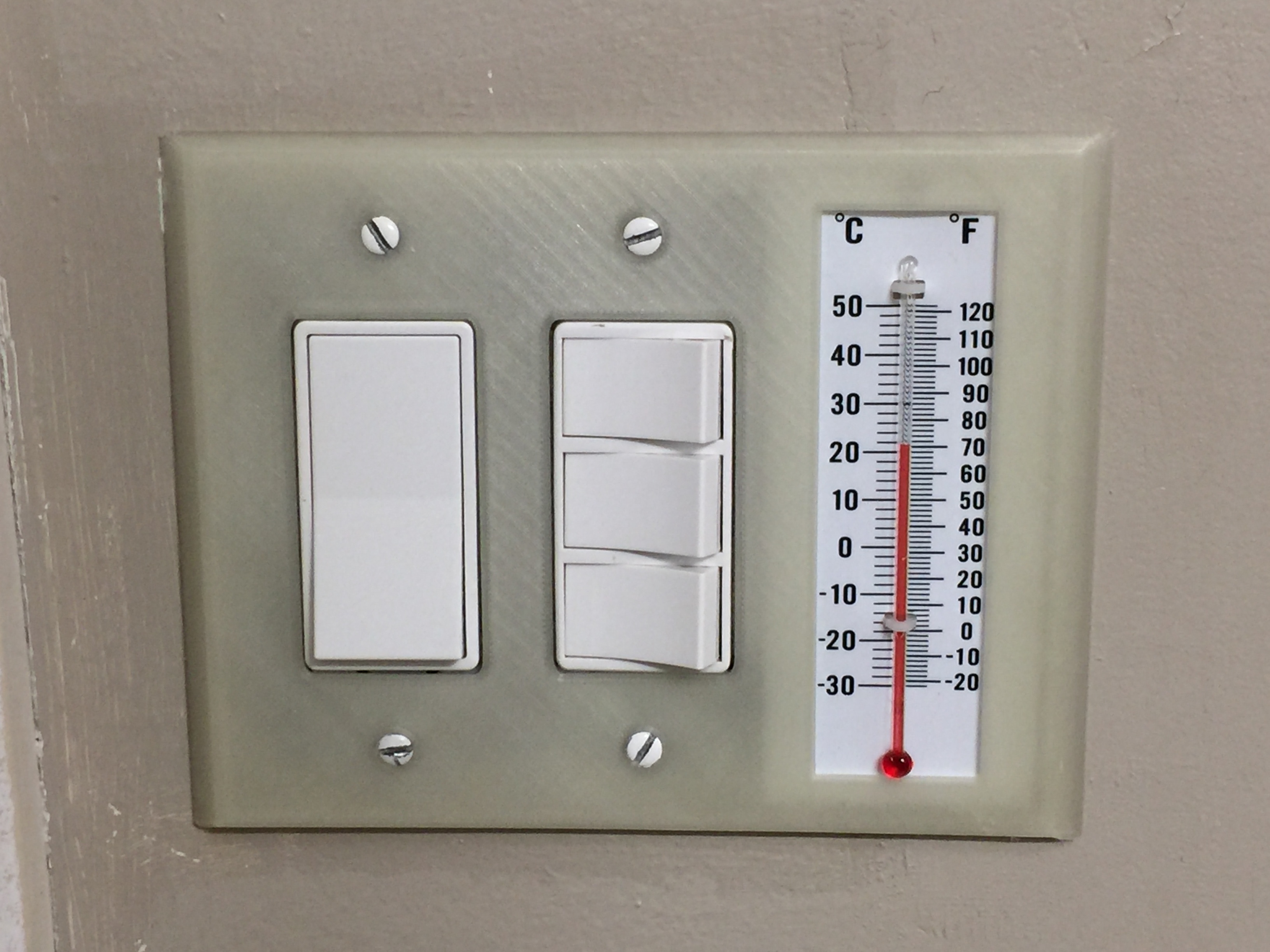 Double Rocker with Thermometer