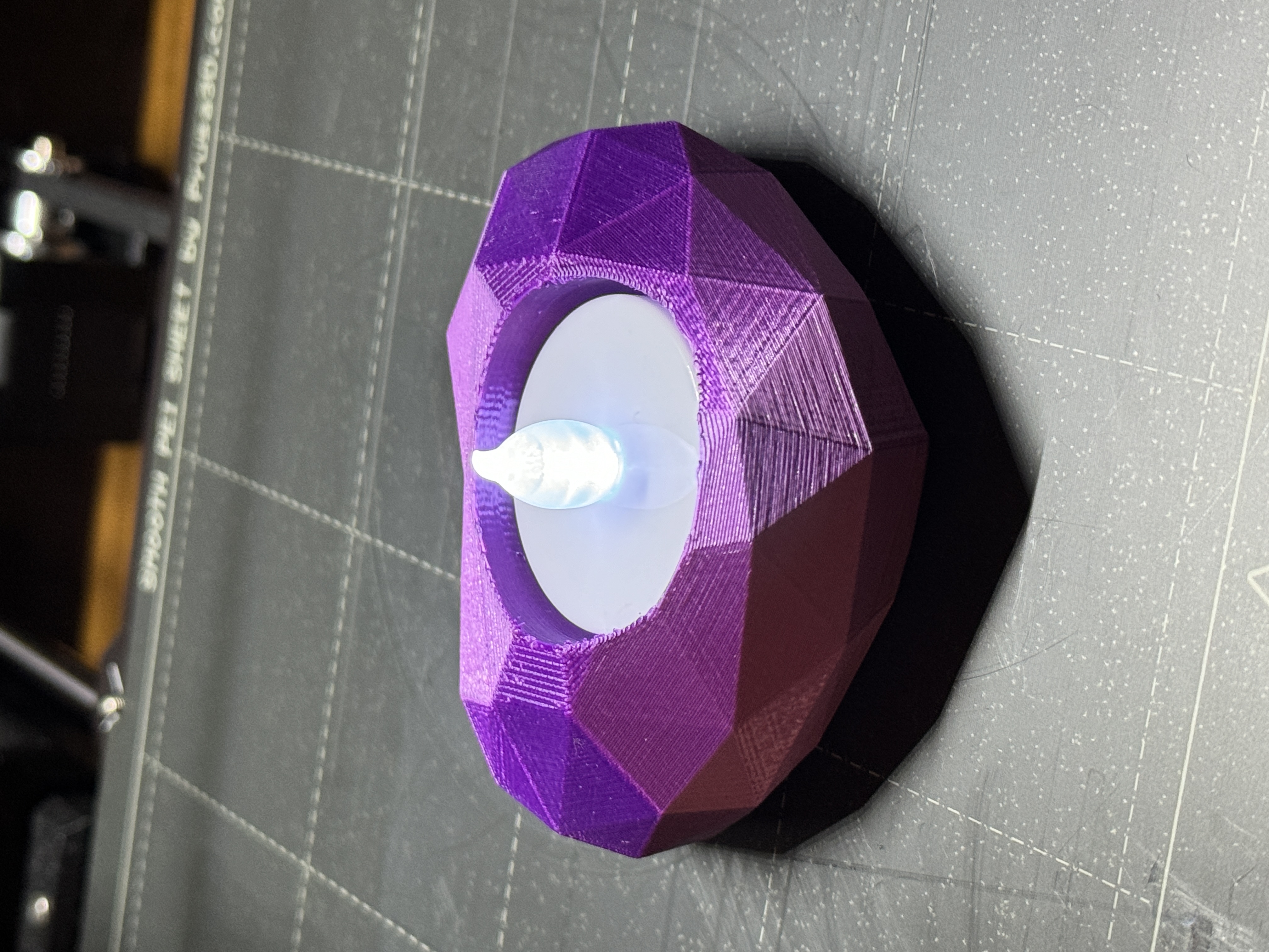 Low Poly LED Tealight Heart
