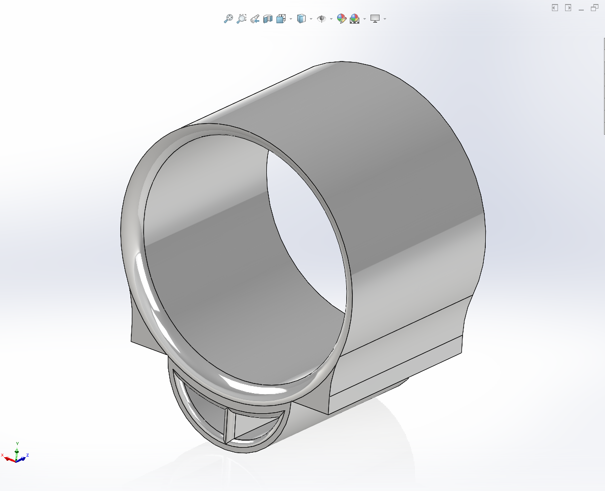 QX-Motor 50mm EDF Mount for Wing Wing Z-84 flying wing.