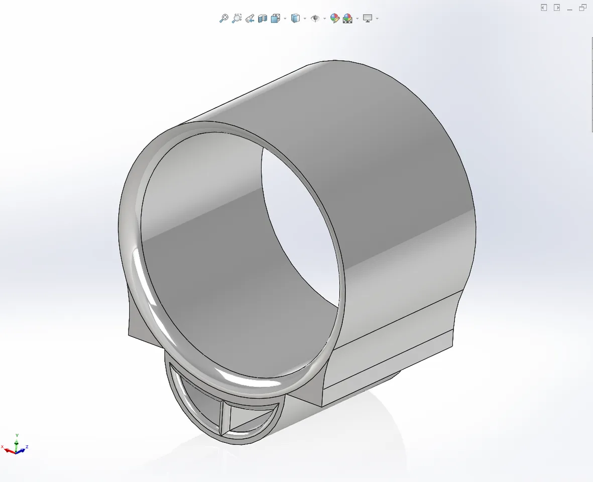 QX-Motor 50mm EDF Mount for Wing Wing Z-84 flying wing. by
