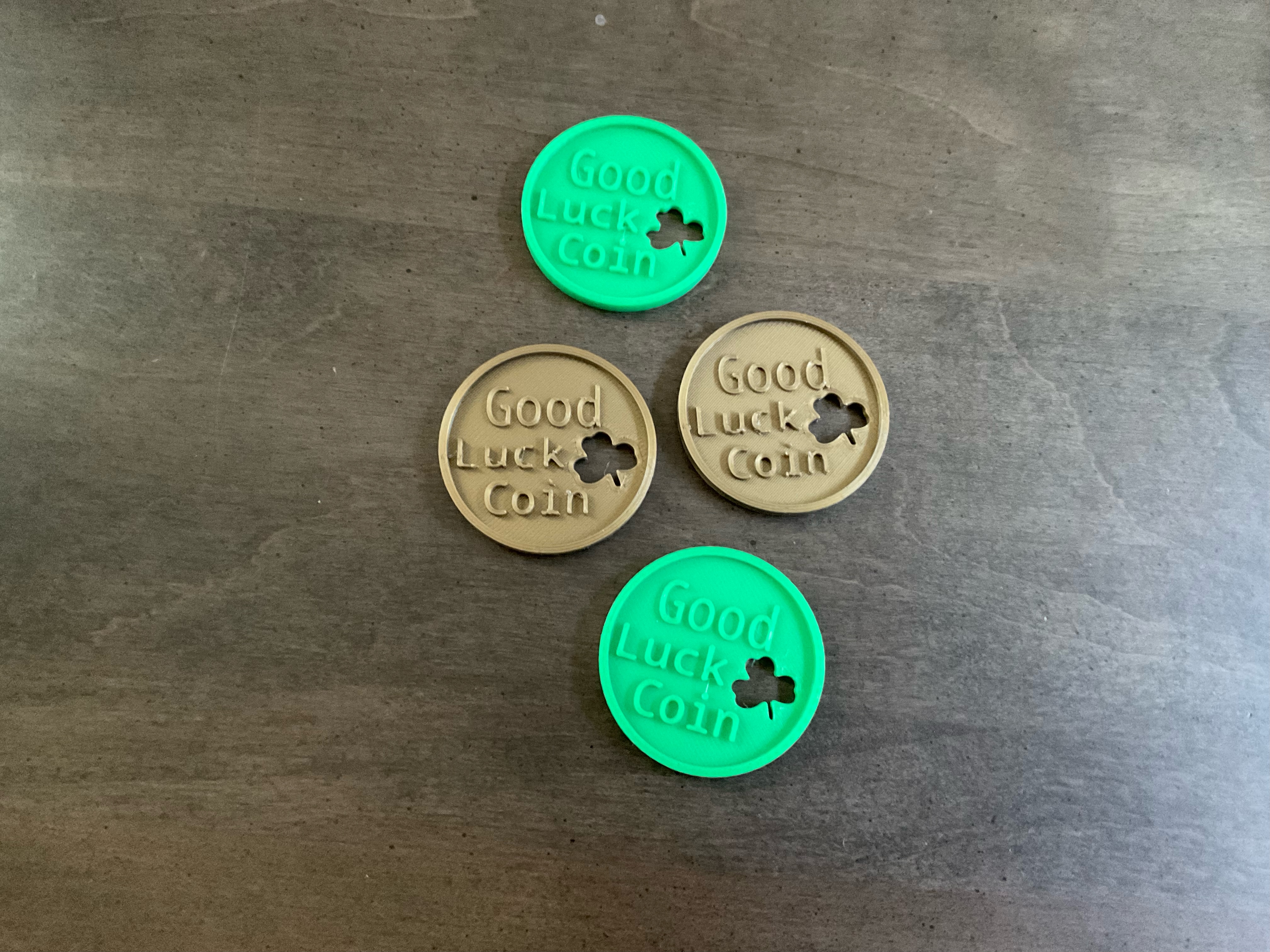 Miniatura 2 do modelo 3D Good Luck Coin