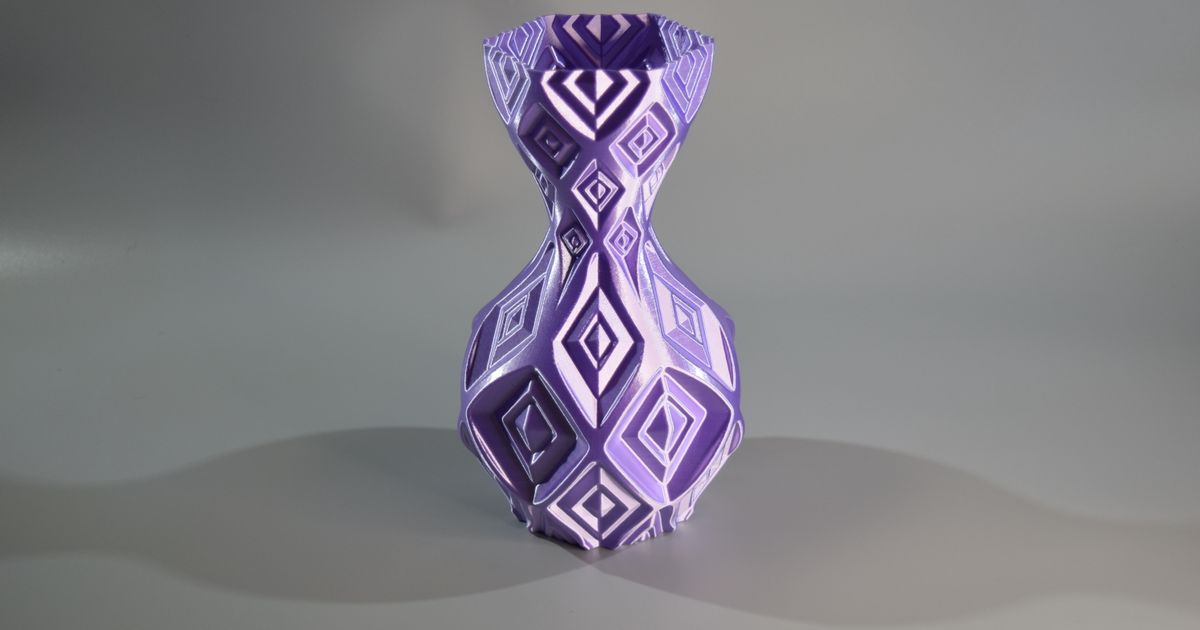 Diamond Ripple Vase by ChrisTheViolaNerd | Download free STL model ...