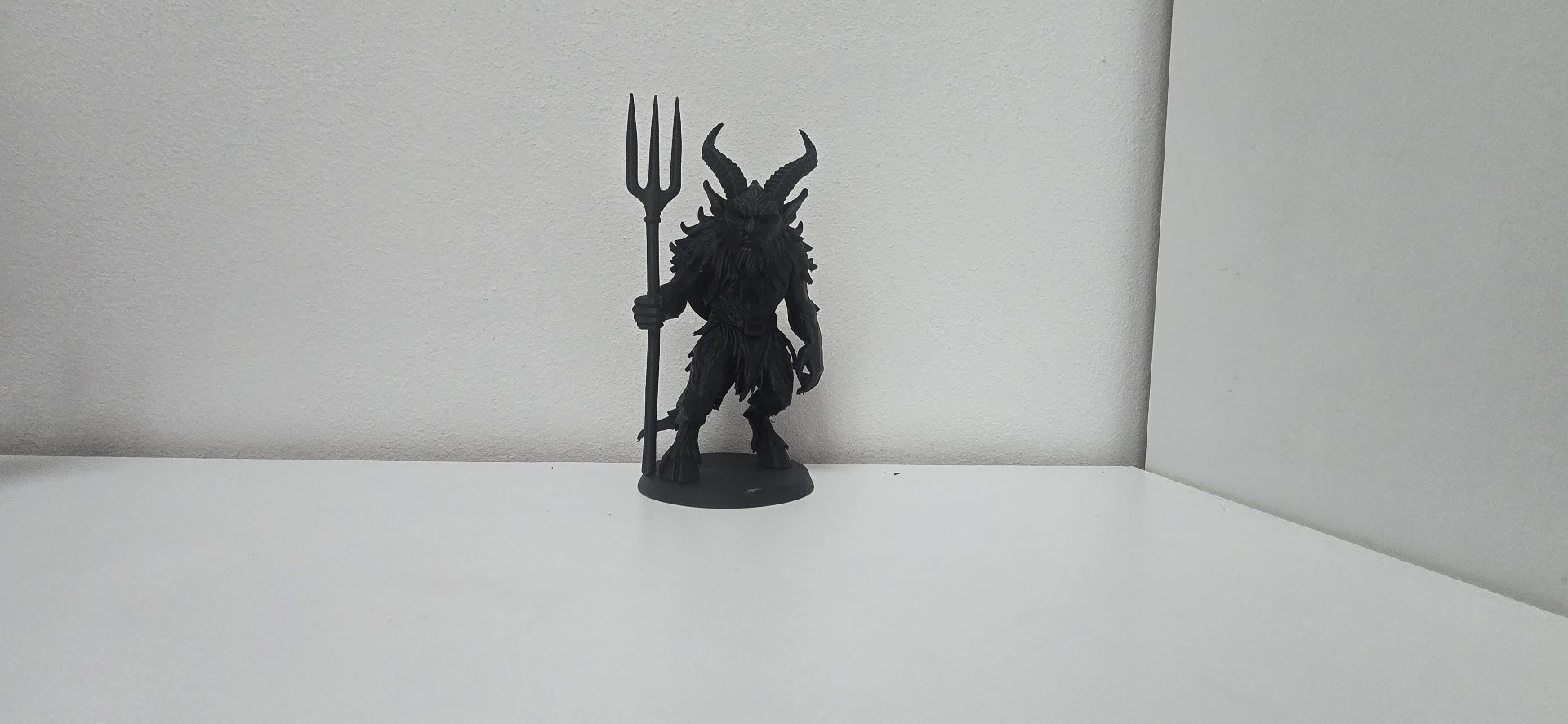 Halloween Dark Krampus – Black Demon with Trident