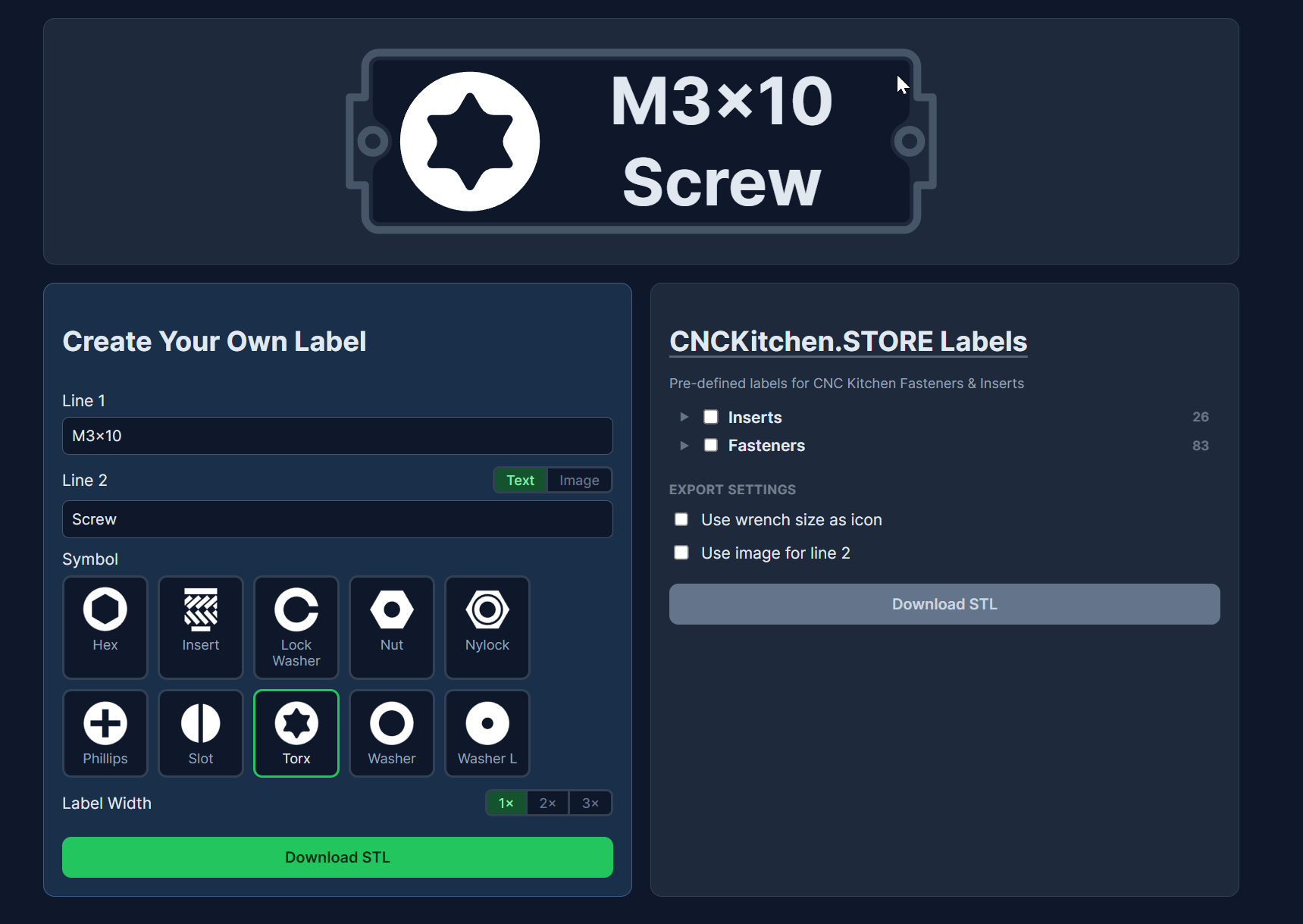 Gridfinity Label Generator (Web App) 3D model thumbnail