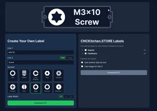Gridfinity Label Generator (Web App)