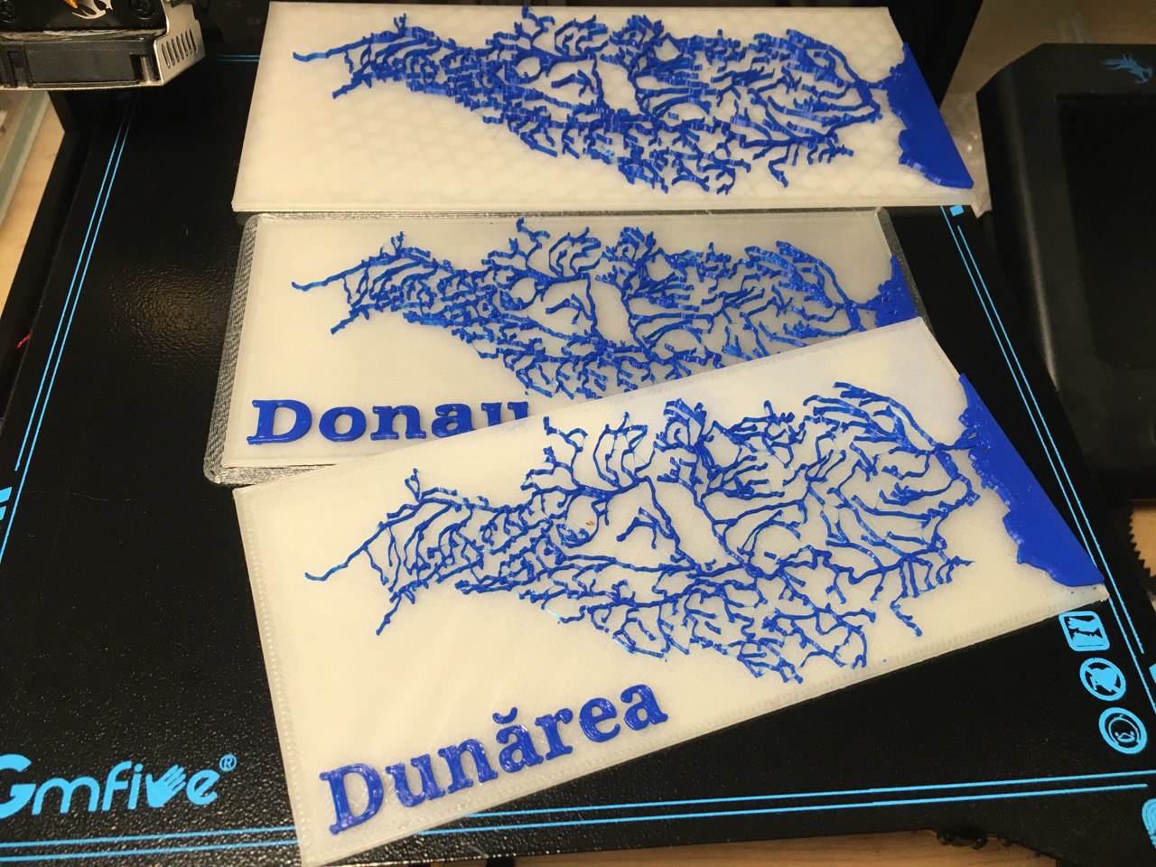 River Danube watershed drainage area map