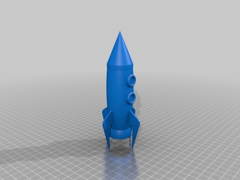 Miniatura 3 do modelo 3D Simple Rocket