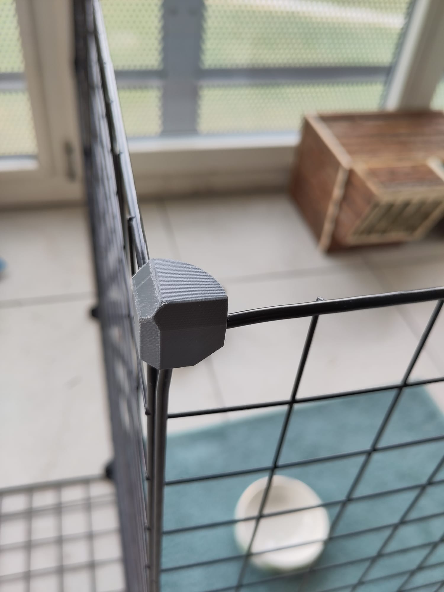 View of Customizable Connectors for Modular Rabbit Enclosures and Shelving ...