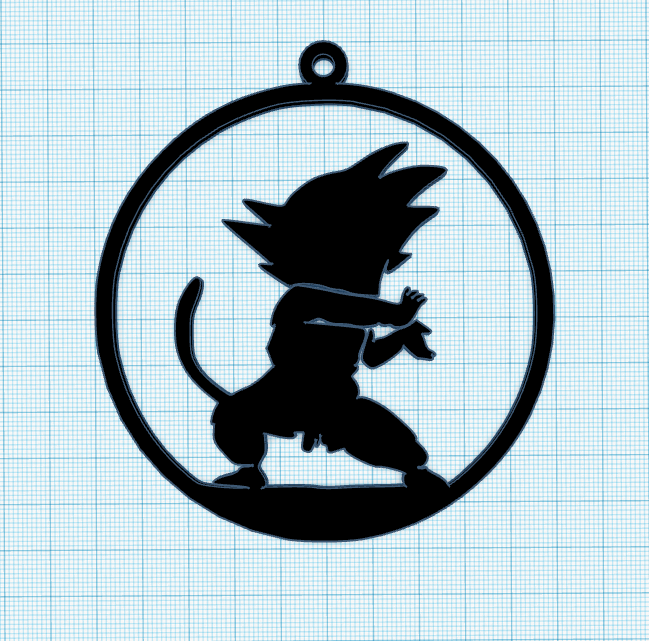 Goku keychain