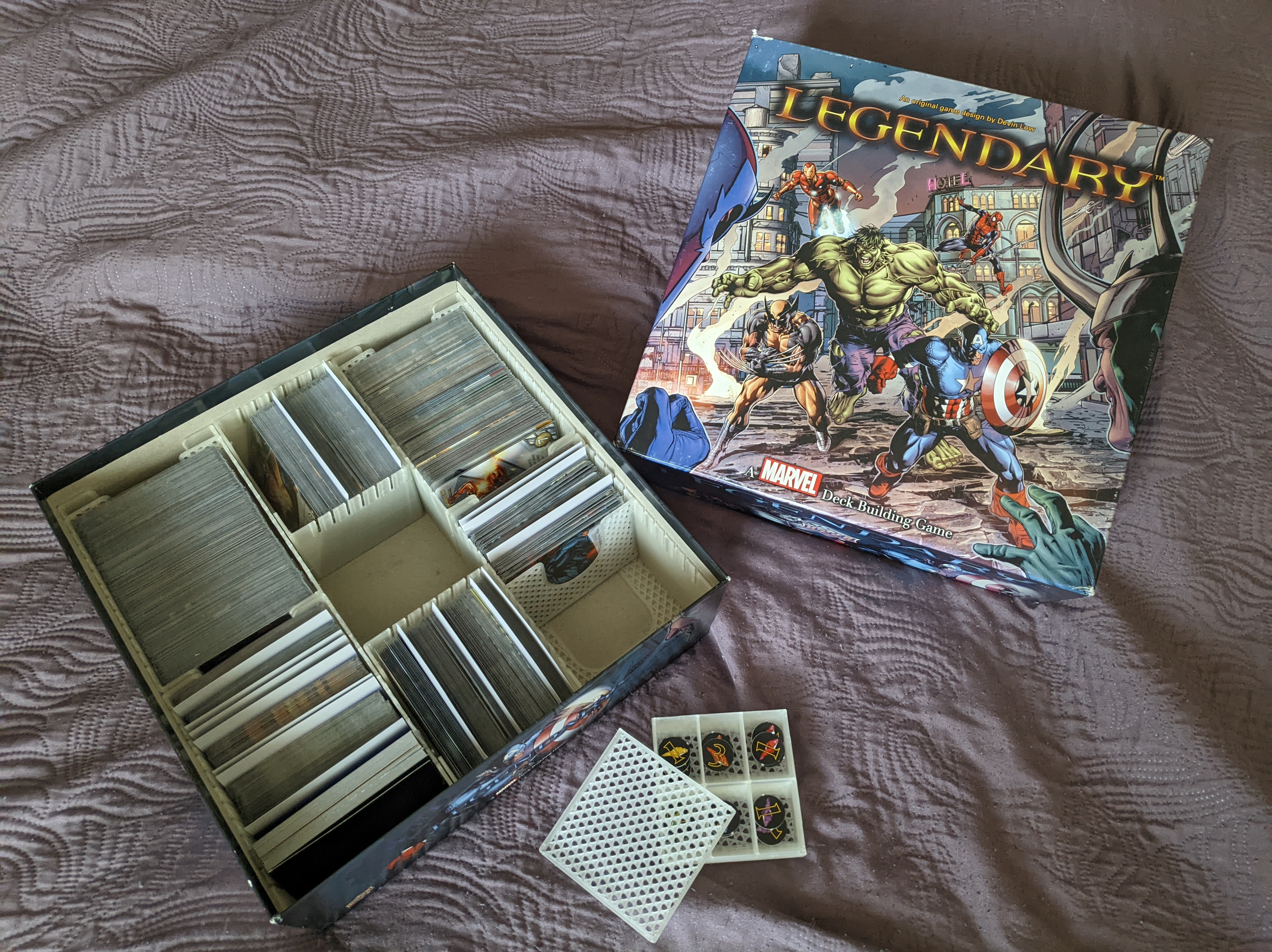Legendary: A Marvel Deck Building Game + Dark City - INSERT