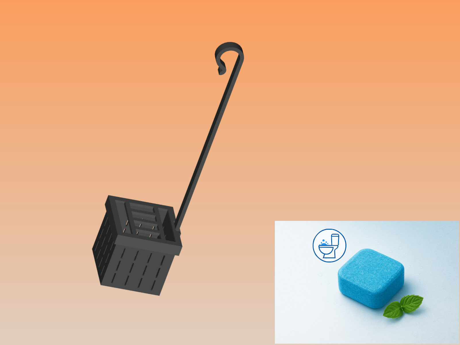 In-tank Toilet Cleaner Basket