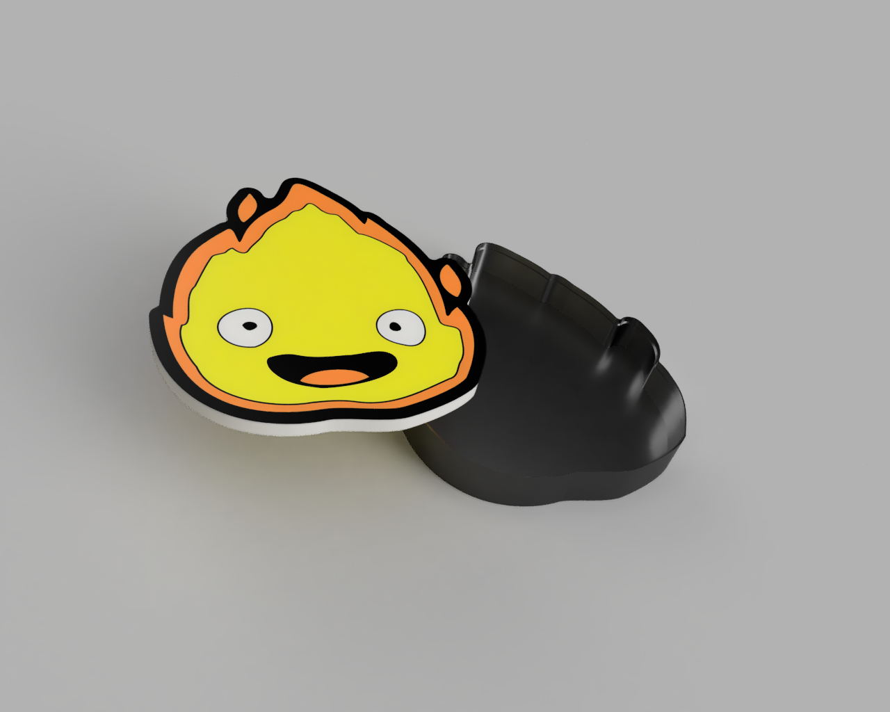 Calcifer Lightbox - Led Lamp Studio Ghibli by Valda3D | Printables Store