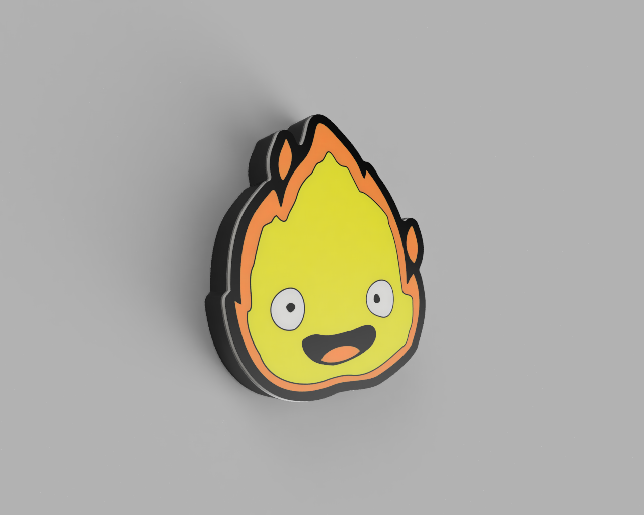 Calcifer Lightbox - Led Lamp Studio Ghibli by Valda3D | Printables Store