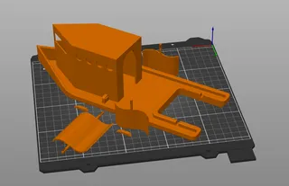 Rubber band powered paddle boat