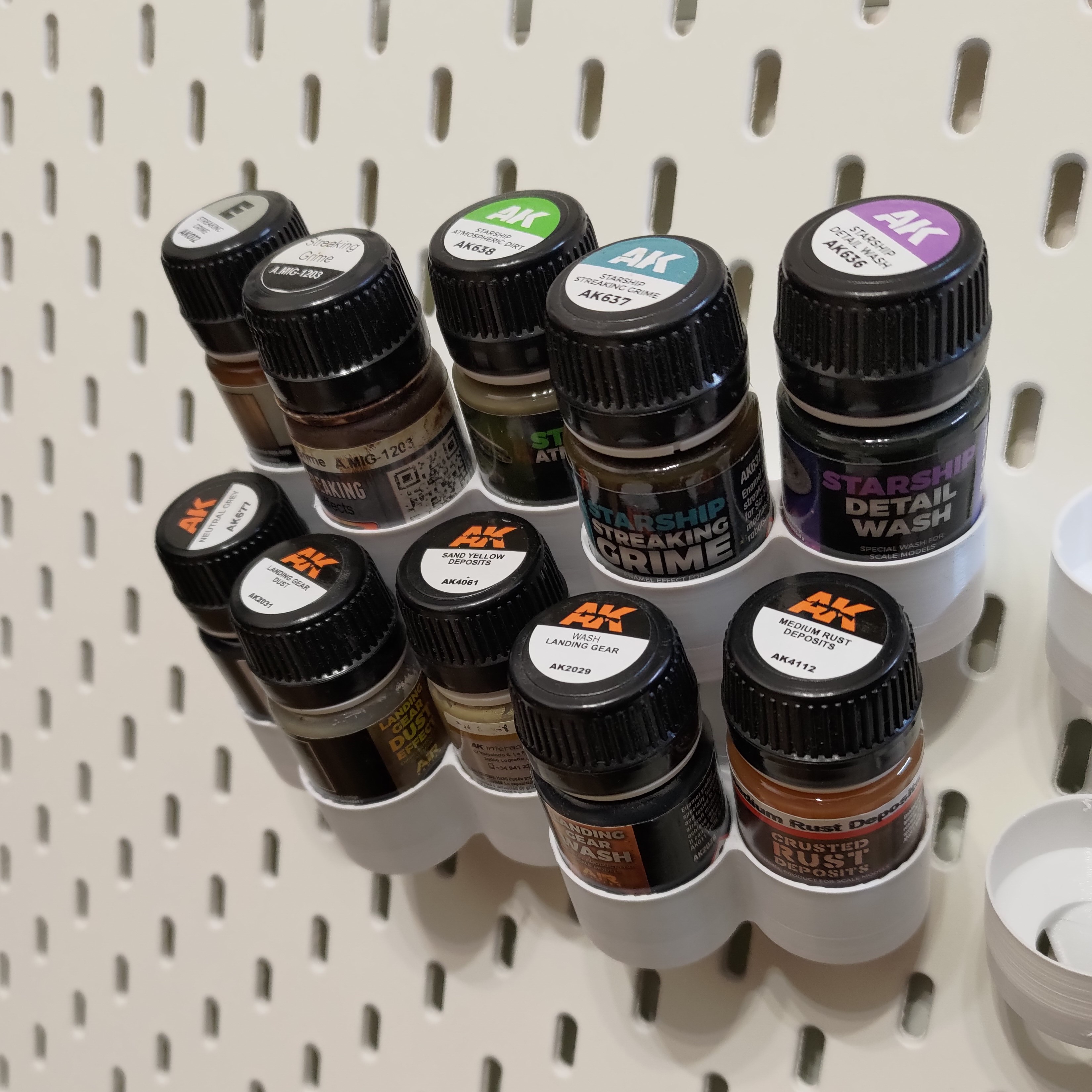 Skadis Honeycomb Paint Bottle Holders - 32ml and 35ml bottles