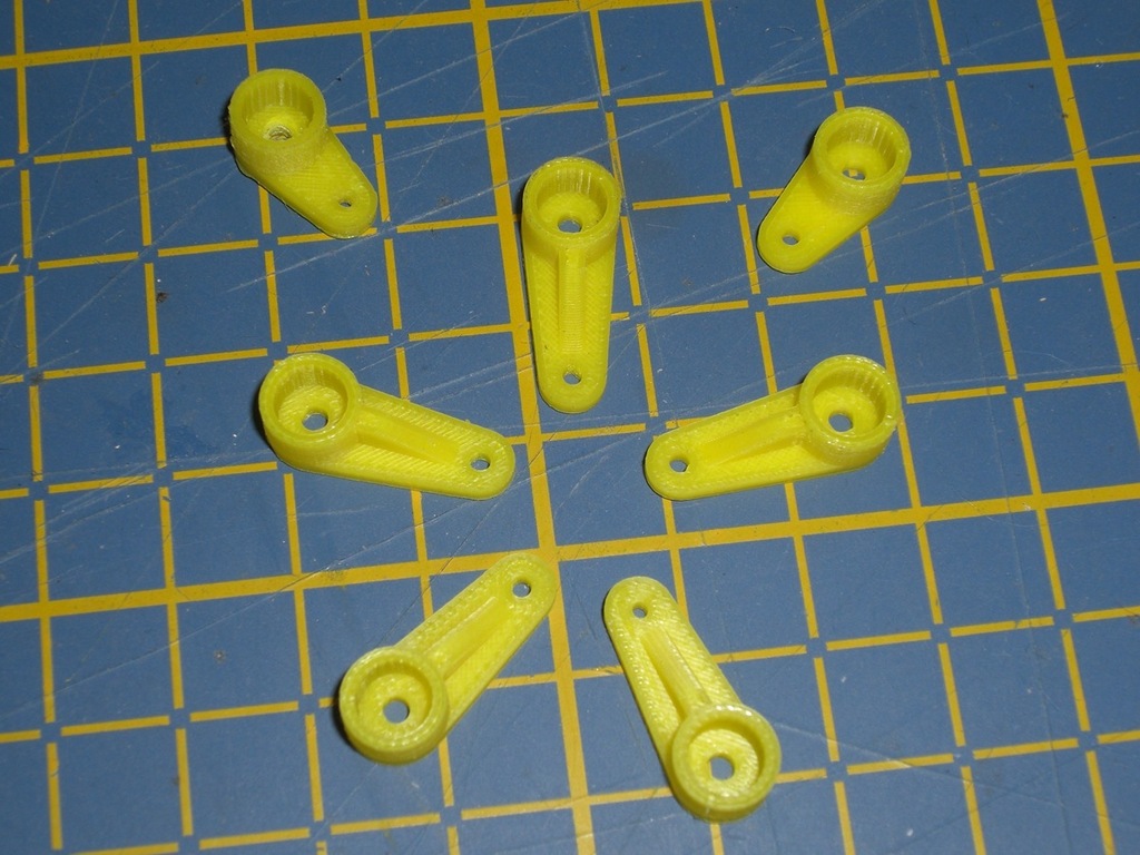 Parametric servo arms by hugokernel Download free STL model