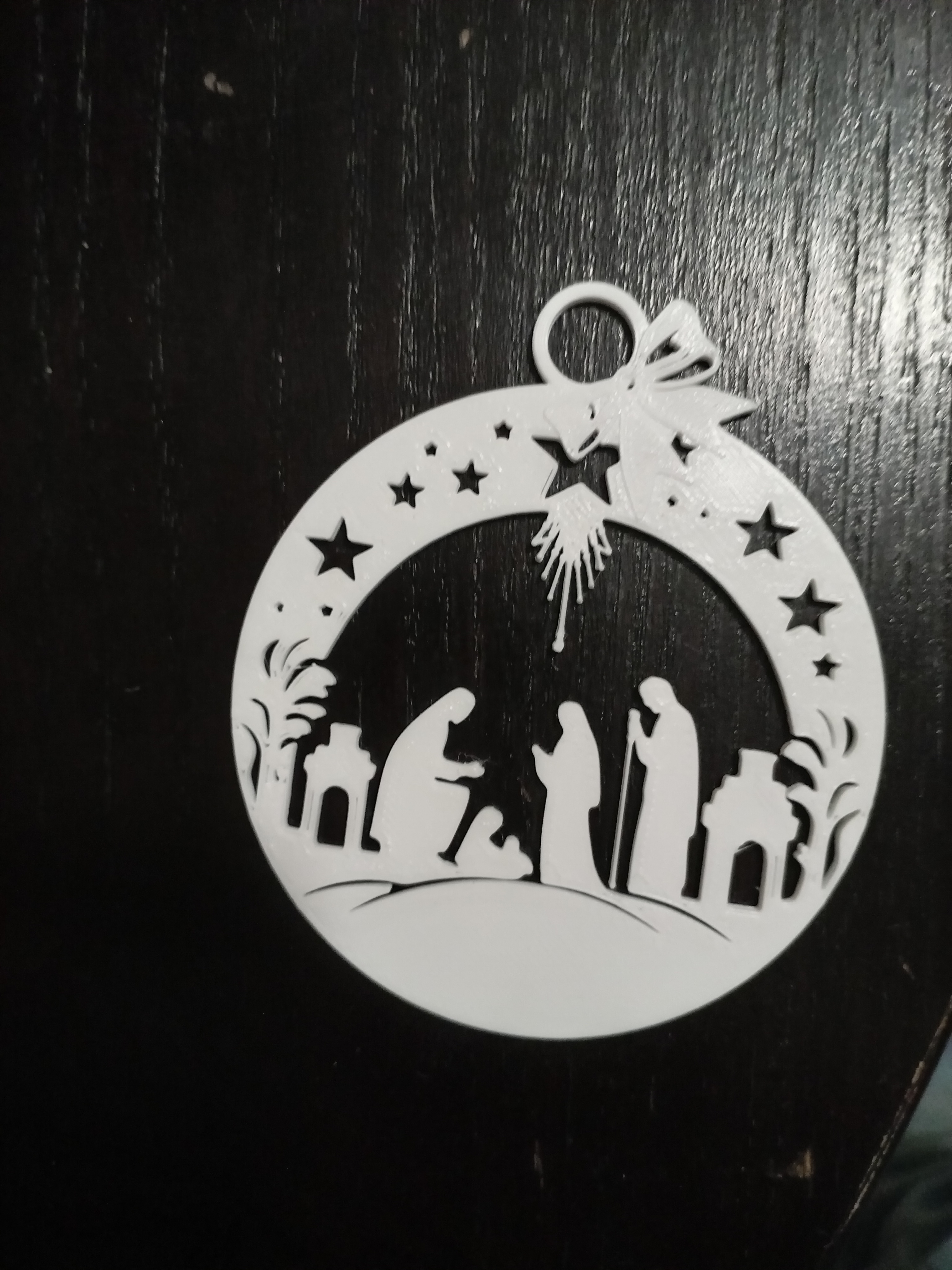 Boule de noël de la scène de la nativité