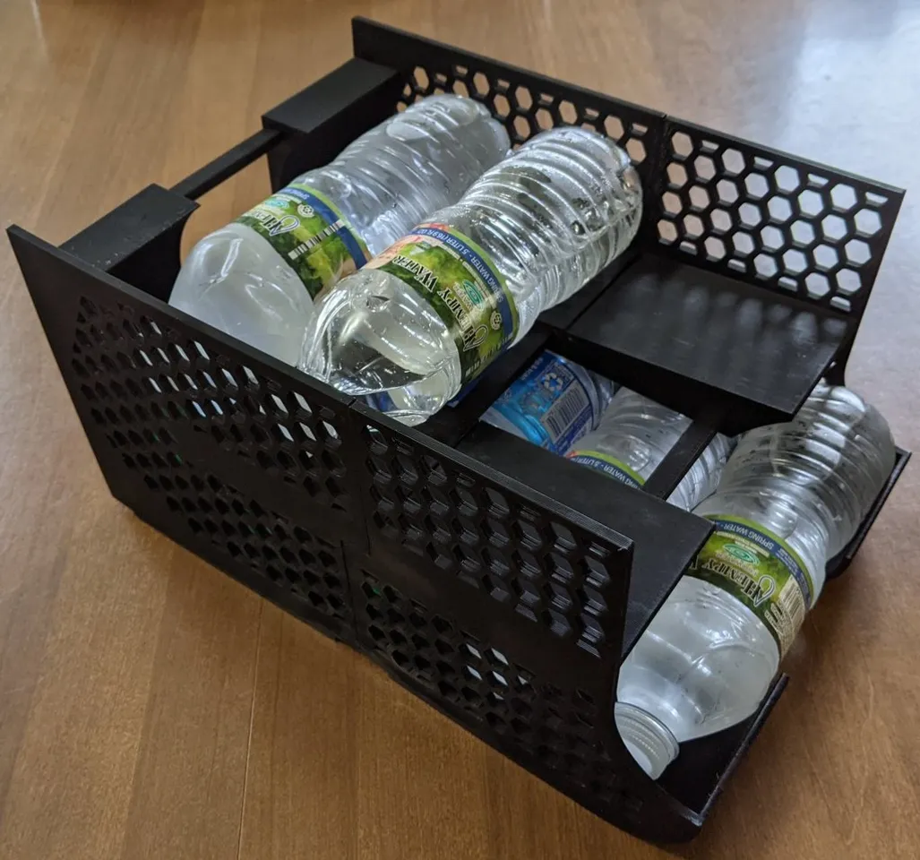 Water bottle shop dispenser rack