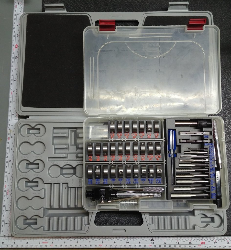 Tap and Die Tray in Plano 3650 for Pittsburgh 60pc Set from Harbor Freight