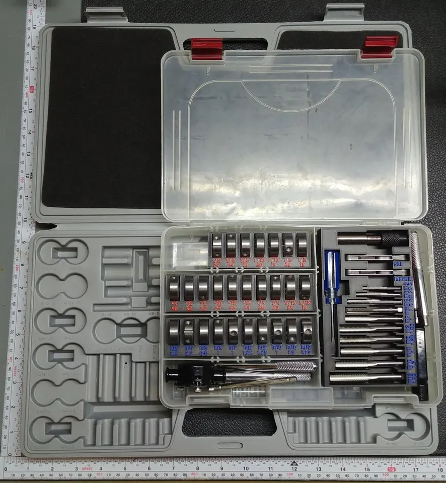 Tap and Die Tray in Plano 3650 for Pittsburgh 60pc Set from Harbor Freight  by echomirage, Download free STL model