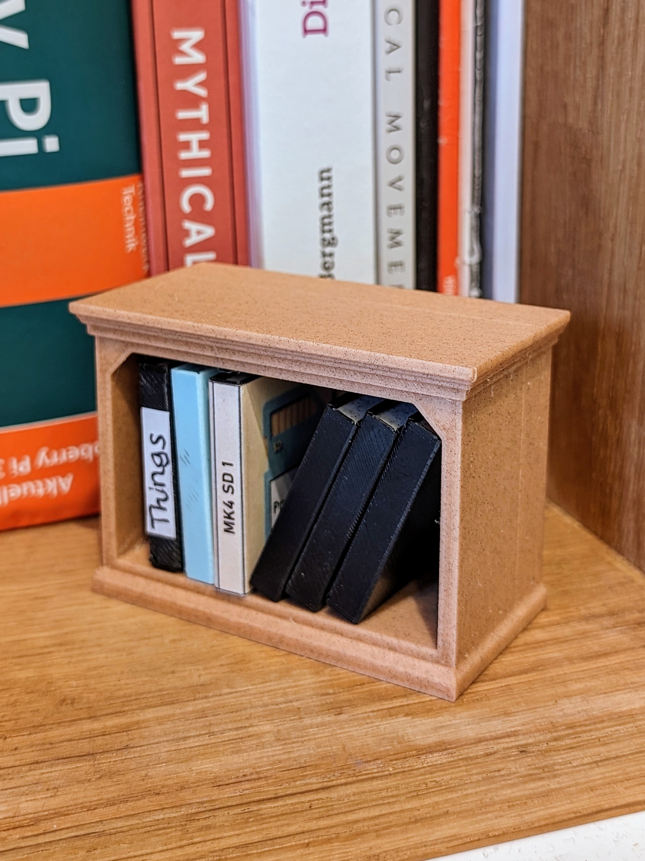 Mini bookcase for sd minibook by matt g download free stl model