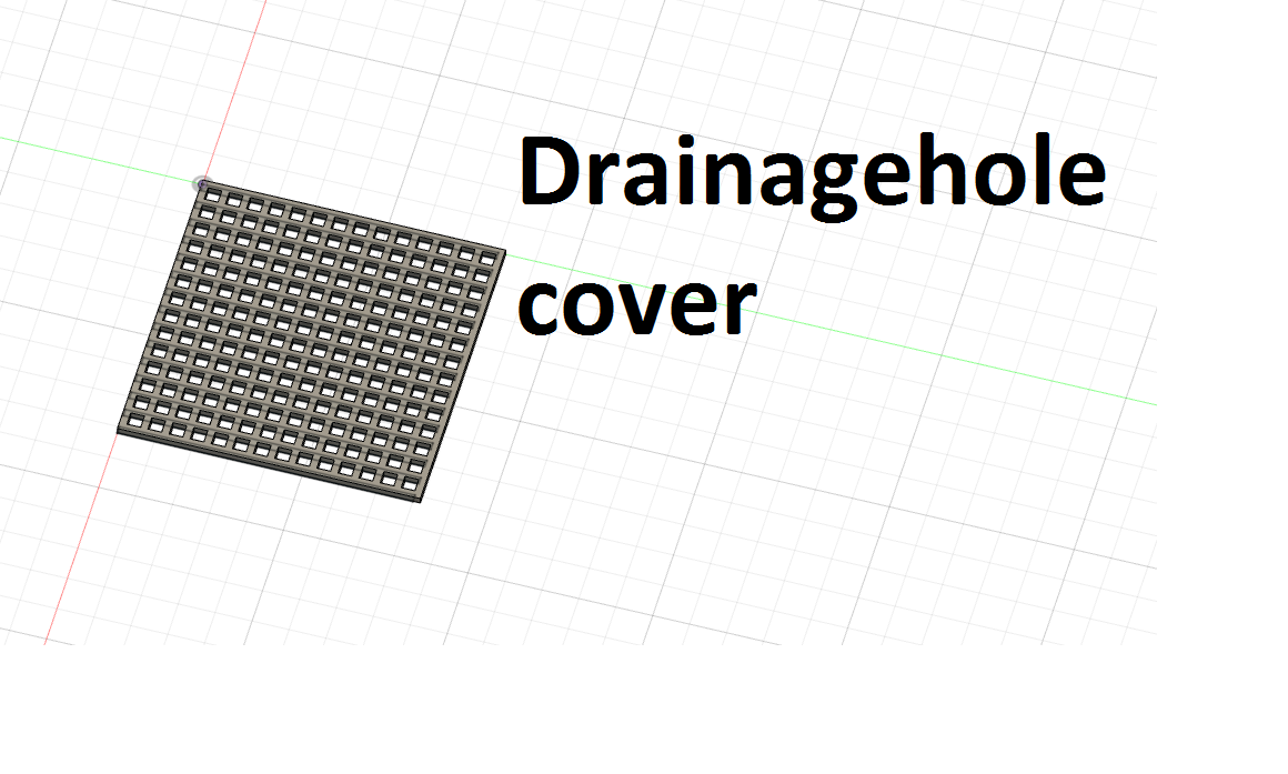 drainage hole screen 4x4cm