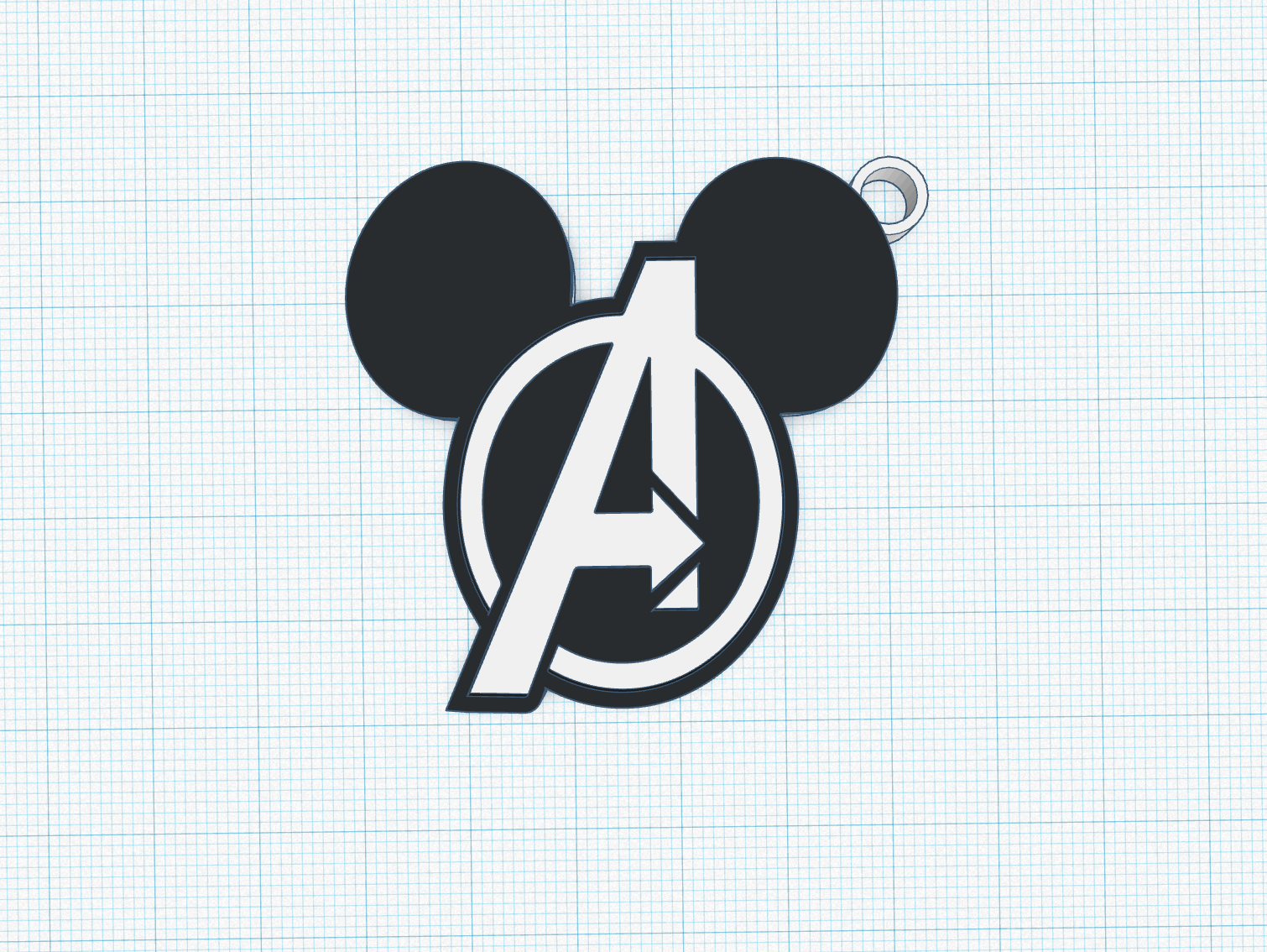 Mickey marvel keychain