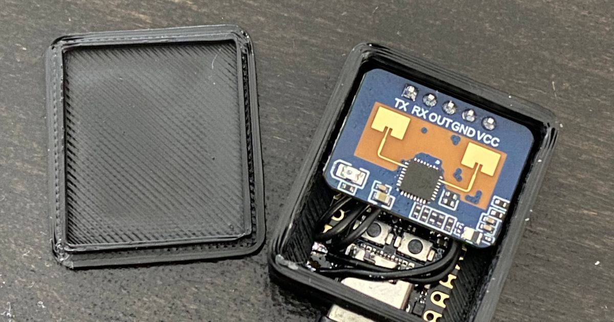 ESP32 C3 Super Mini + LD2410C Radar mmWave Sensor by maggoh | Download ...