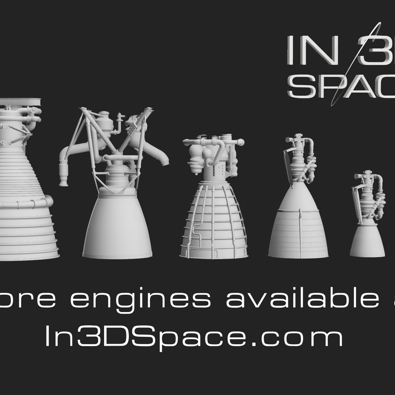 SpaceX Raptor Vacuum Engine by In3DSpace | Download STL model ...