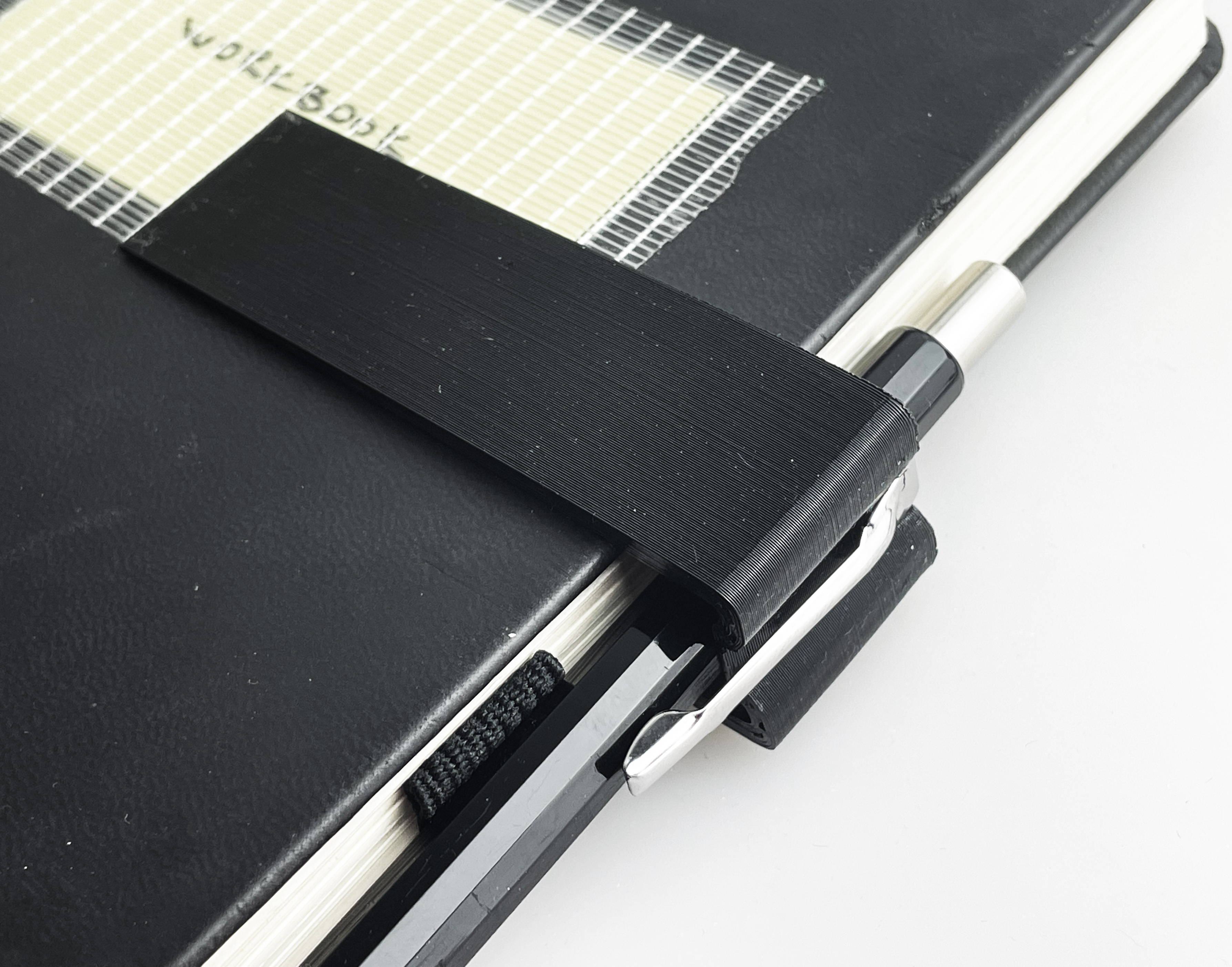 Notebook Clip + Pen Holder