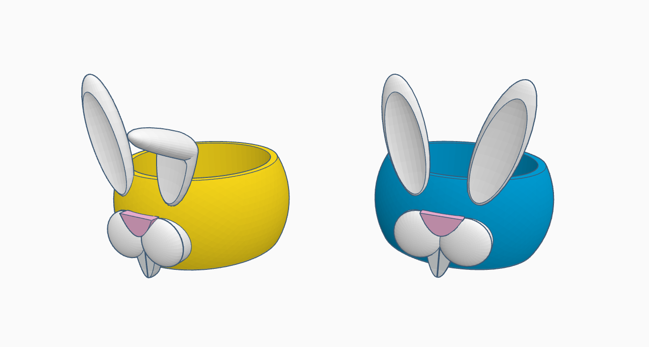 Miniatura 2 do modelo 3D Easter Bunny Napkin Ring