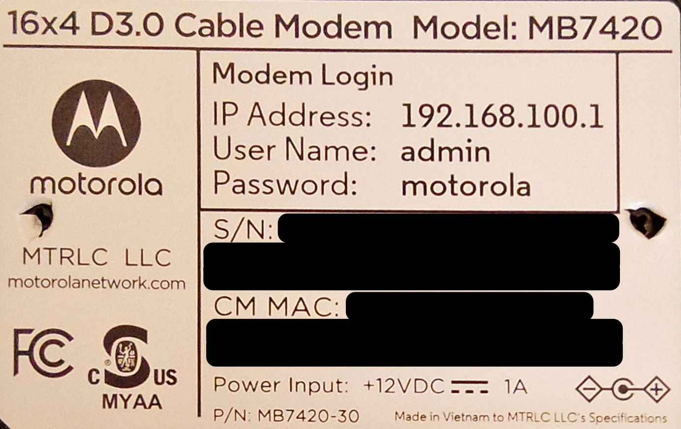 Rack Mount for Motorola Cable Modem: MB7420 by Jacob Fogg | Download ...