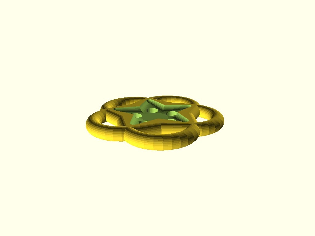 Miniatura 3 do modelo 3D Buttons with a star pattern