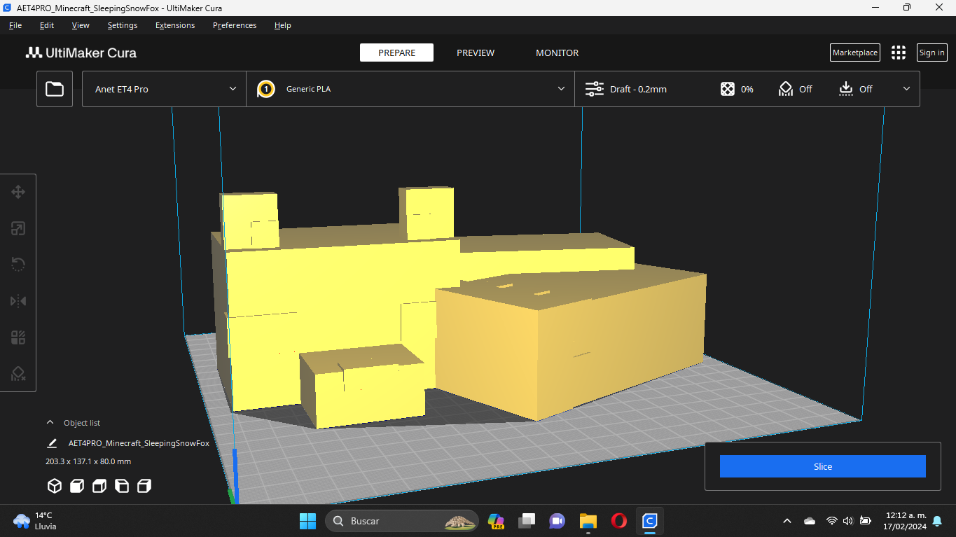 Minecraft Snow Fox by Stranger737 | Download free STL model