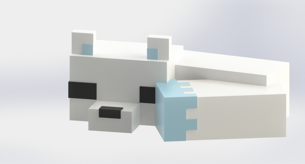 Minecraft Snow Fox by Stranger737 | Download free STL model